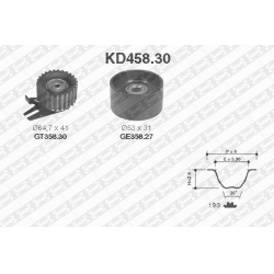 paskirstymo diržo komplektas
                                SNR                                                KD458.30, SN