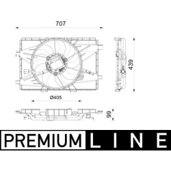 ventiliatorius, radiatoriaus BEHR *** PREMIUM LINE ***
                                MAHLE                                 