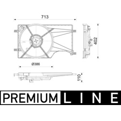 ventiliatorius, radiatoriaus BEHR *** PREMIUM LINE ***
                                MAHLE                                 