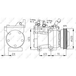 kompresorius, oro kondicionierius EASY FIT
                                NRF                                               