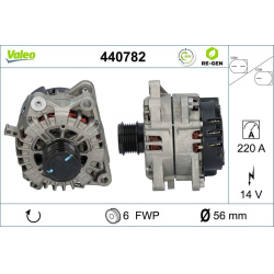 kintamosios srovės generatorius VALEO RE-GEN REMANUFACTURED
                                                440782, VALEO, 4