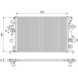 Radiatorius, variklio aušinimas
VALEO 701321,