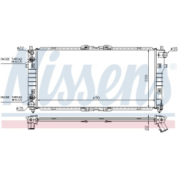 Aušinimo radiatorius
                                NISSENS                                                62486A, NISSENS,