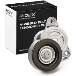 Įtempiklio skriemulys, V formos rumbuotas diržas
                                RIDEX                                     