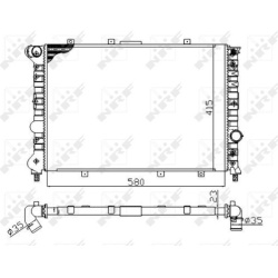 Aušinimo radiatorius
                                NRF                                                58202A, NRF, 58202A,