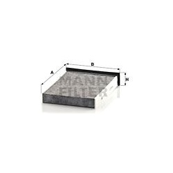 filtras, salono oras
                                MANN-FILTER                                CUK2316, MANN-FILTER, CUK2316