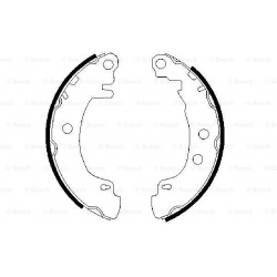 stabdžių trinkelių komplektas
                                BOSCH                                                0986487