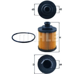 Filtras tepalo
                                MAHLE                                                OX418D, MAHLE, OX418D, au