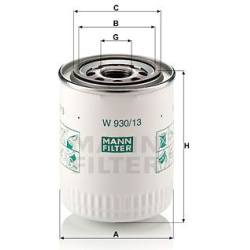 alyvos filtras
                                MANN-FILTER                                                W930/13, MANN-FILTE