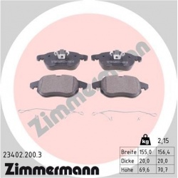 stabdžių trinkelių rinkinys, diskinis stabdys
                                ZIMMERMANN                                  