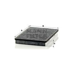 filtras, salono oras
                                MANN-FILTER                                                CUK2672, MANN