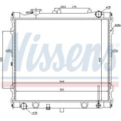Aušinimo radiatorius
                                NISSENS                                                66642, NISSENS, 