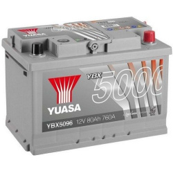 starterio akumuliatorius YBX5000 Silver High Performance SMF Batteries
                                YUASA                 