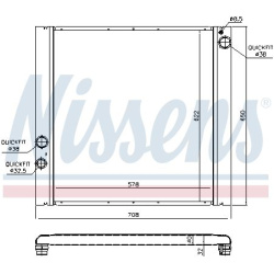 Aušinimo radiatorius
                                NISSENS                                                64327, NISSENS, 