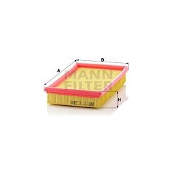 oro filtras
                                MANN-FILTER                                                C2345, MANN-FILTER, C2