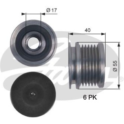 laisvos eigos sankaba, kint. sr. generatorius DriveAlign™
                                GATES                            