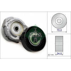 diržo įtempiklis, V formos rumbuotas diržas
                                INA                                           