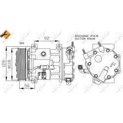 Kompresorius, oro kondicionierius EASY FIT
                                NRF                                               