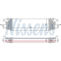 tarpinis suslėgto oro aušintuvas, kompresorius ** FIRST FIT **
NISSENS