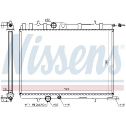 Aušinimo radiatorius
NISSENS 63694A, NISSENS,