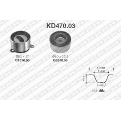 paskirstymo diržo komplektas
                                SNR                                KD470.03, SNR, KD47003, auto