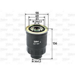 Kuro filtras
                                VALEO                                                587707, VALEO, 587707, auto