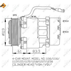 kompresorius, oro kondicionierius EASY FIT
                                NRF                                               