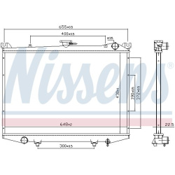 Aušinimo radiatorius
                                NISSENS                                                62988, NISSENS, 