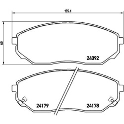 stabdžių trinkelių rinkinys, diskinis stabdys PRIME LINE
BREMBO