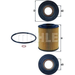 Filtras tepalo
                                MAHLE                                                OX154/1D, MAHLE, OX1541D,
