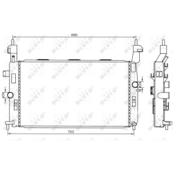 Aušinimo radiatorius
                                NRF                                                55317, NRF, 55317, a