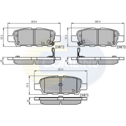 Stabdžių kaladėlės galinės
                                COMLINE                                                CBP391