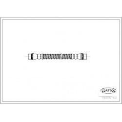 stabdžių žarnelė
                                CORTECO                                                19025762, CORTECO