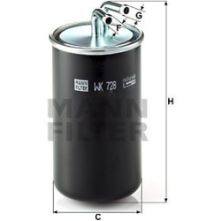 kuro filtras
                                MANN-FILTER                                                WK728, MANN-FILTER, W