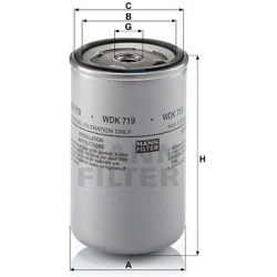 kuro filtras
                                MANN-FILTER                                                WDK719, MANN-FILTER, 