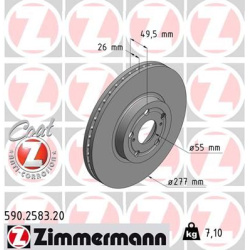 stabdžių diskas (1vnt) COAT Z
                                ZIMMERMANN                                                590