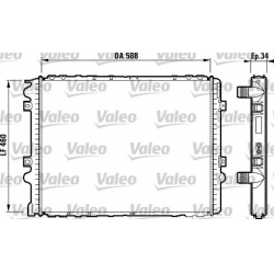 Aušinimo radiatorius
VALEO 732570, VALEO, 732