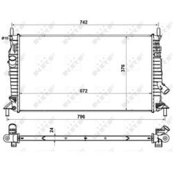 Aušinimo radiatorius
                                NRF                                55327, NRF, 55327, auto detalė