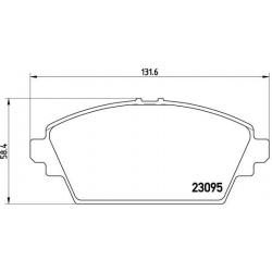 stabdžių trinkelių rinkinys, diskinis stabdys PRIME LINE
                                BREMBO                           