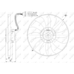 ventiliatorius, radiatoriaus
                                NRF                                                47410, NRF, 4
