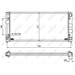 Aušinimo radiatorius
                                NRF                                                509506, NRF, 509506,