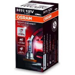 lemputė, dieną naudojamas žibintas NIGHT BREAKER UNLIMITED
                                OSRAM                          