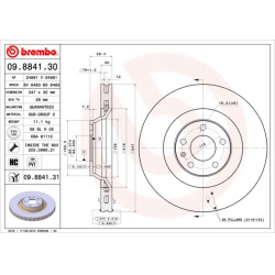 stabdžių diskas (1vnt) PRIME LINE - UV Coated
                                BREMBO                                       