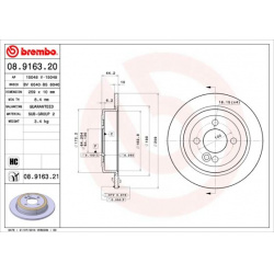 stabdžių diskas (1vnt) PRIME LINE - UV Coated
                                BREMBO                                       