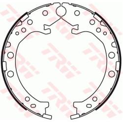 stabdžių trinkelių komplektas, stovėjimo stabdis
                                TRW                                     