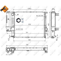 Aušinimo radiatorius
                                NRF                                                53852, NRF, 53852, a