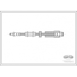 stabdžių žarnelė
                                CORTECO                                                19025840, CORTECO