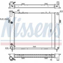 Aušinimo radiatorius
                                NISSENS                                                609891, NISSENS,
