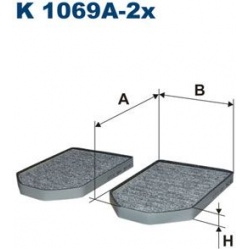 filtras, salono oras
                                FILTRON                                K1069A-2X, Nenurodytas gamintojas