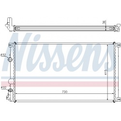 Aušinimo radiatorius
                                NISSENS                                                63761, NISSENS, 